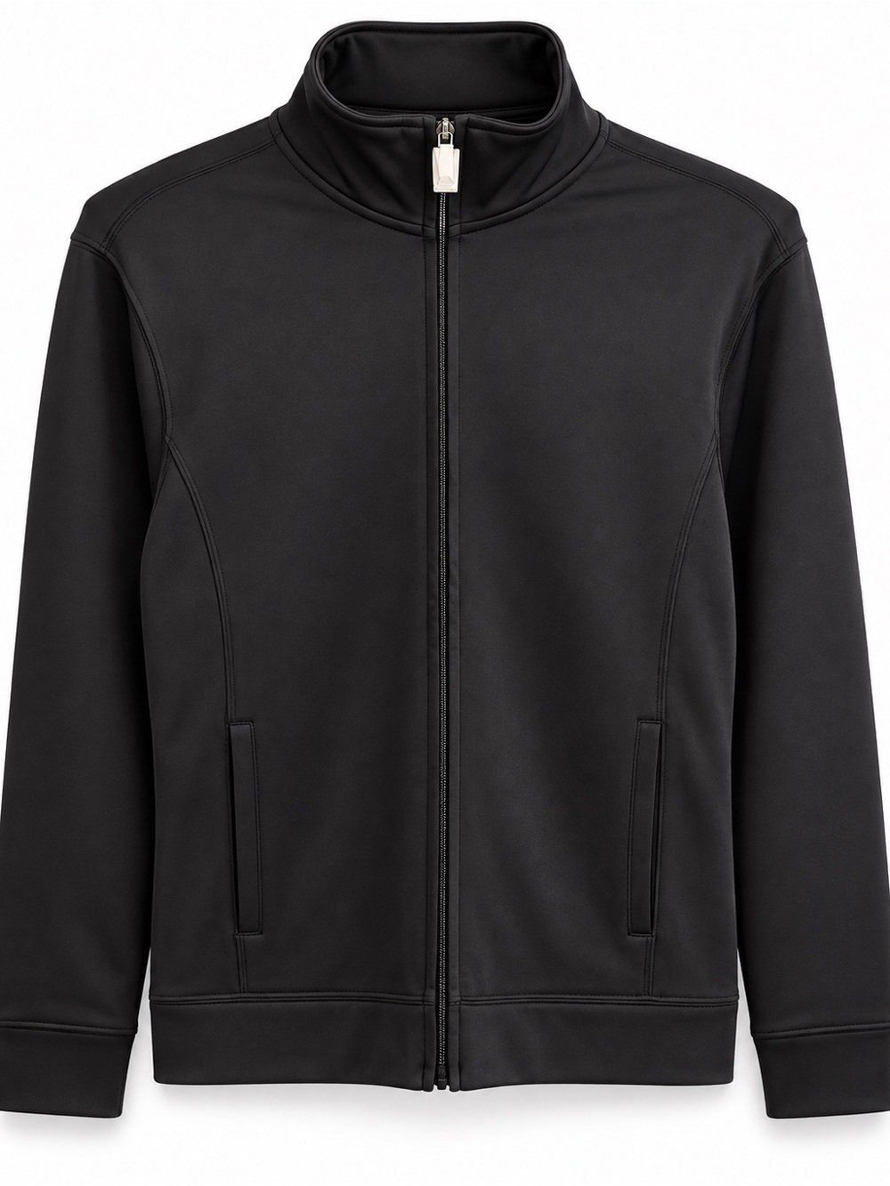 Sport-Tek Women's Black Zip-Front Windbreaker